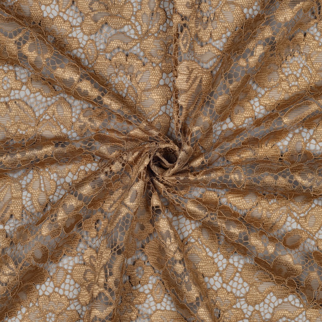 LACE TWO-SIDE SCALLOP BEIGE #7