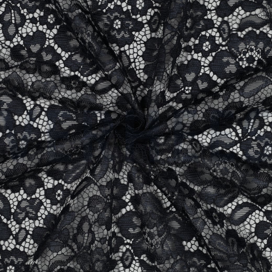 LACE TWO-SIDE SCALLOP NAVY #7