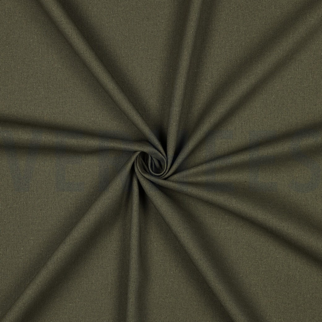 LINEN VISCOSE ARMY GREEN #7