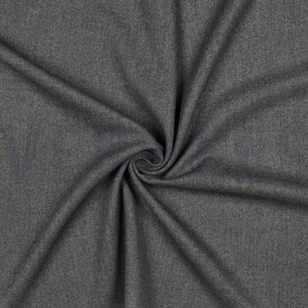 VISKOSE GABARDINE ANGERAUT STRETCH GRAU MELIERT #7