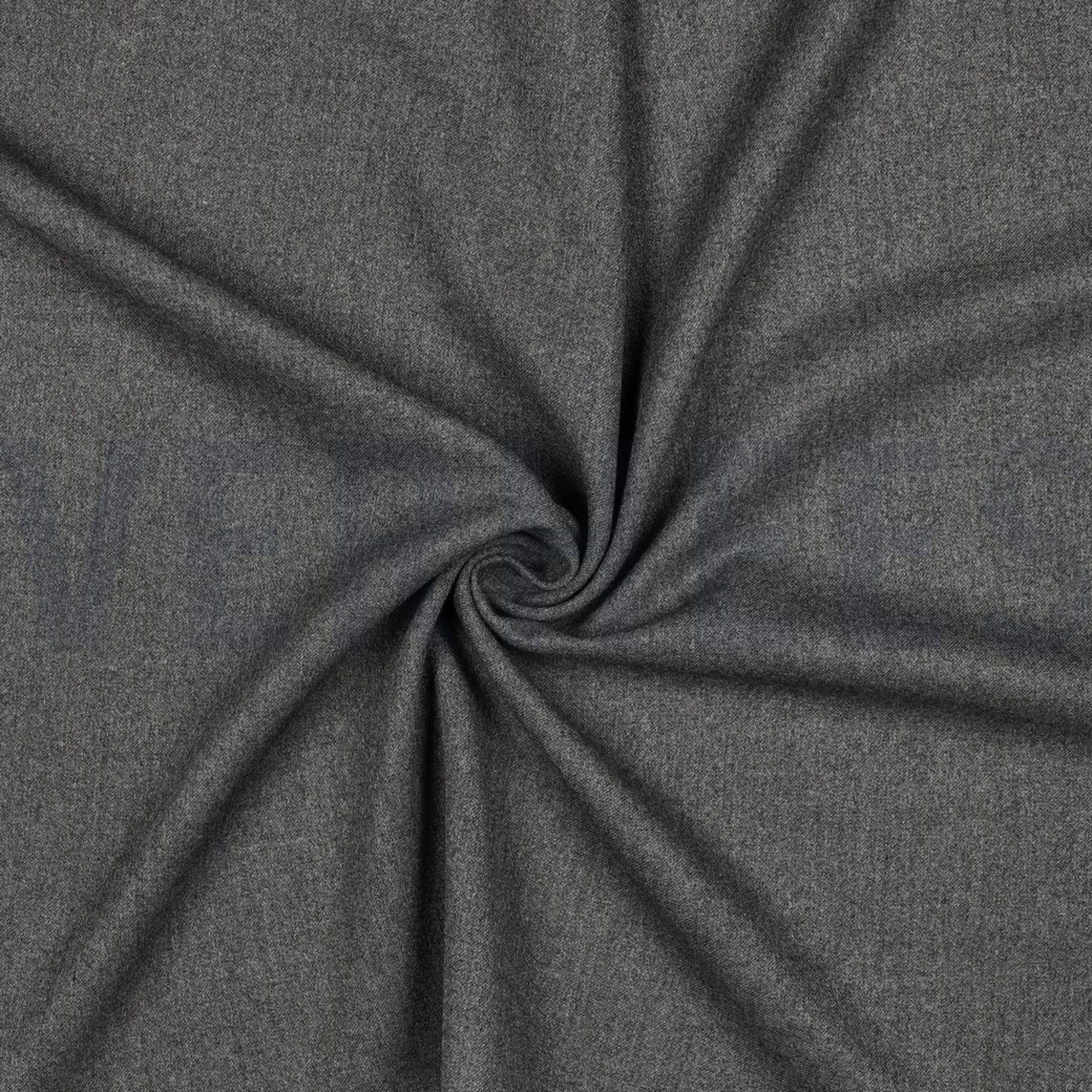 VISKOSE GABARDINE ANGERAUT STRETCH GRAU MELIERT (high resolution) #3
