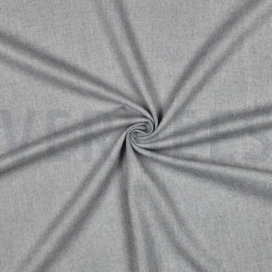 VISKOSE GABARDINE ANGERAUT STRETCH HELLGRAU MELIERT #7