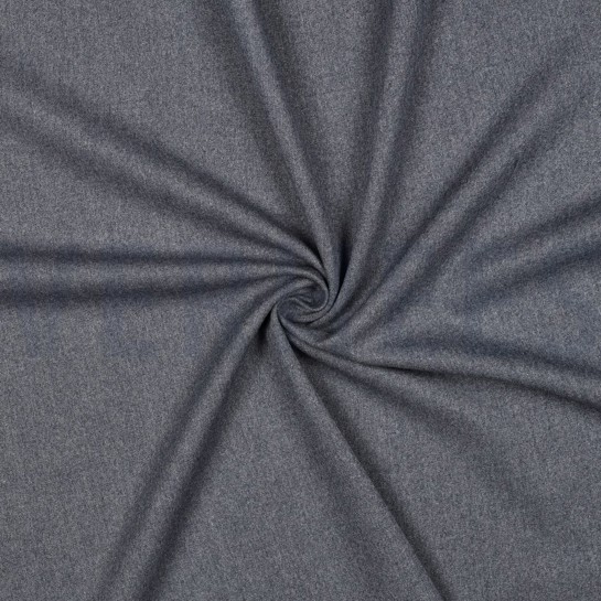 VISKOSE GABARDINE ANGERAUT STRETCH MARINEBLAU MELIERT #7