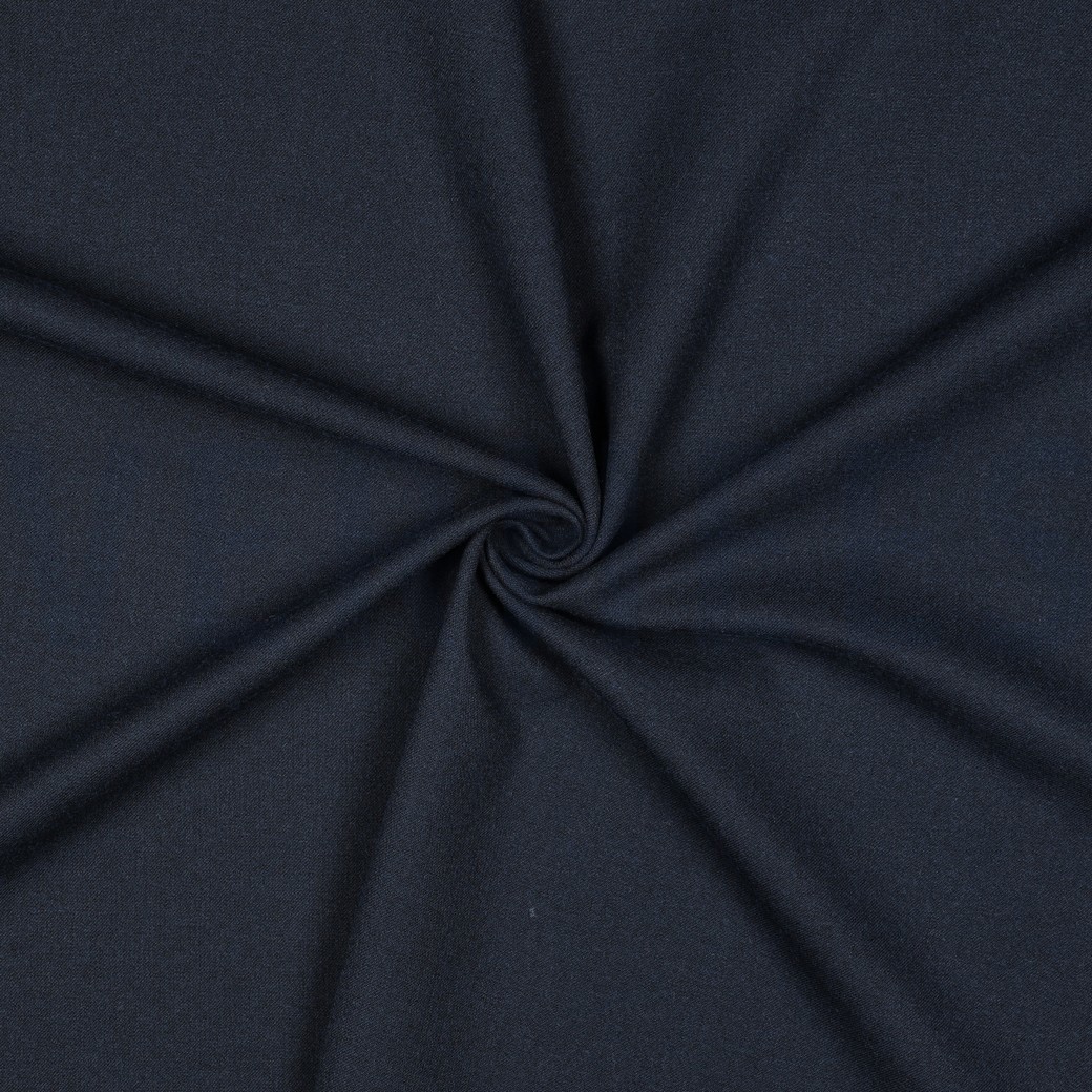 VISKOSE GABARDINE ANGERAUT STRETCH MARINEBLAU #7
