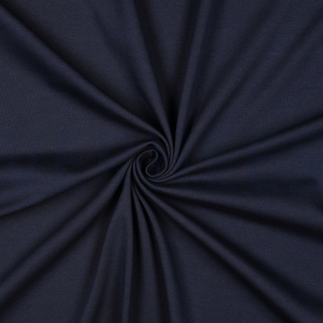 KATOENEN INTERLOCK JERSEY GOTS MARINEBLAUW #7
