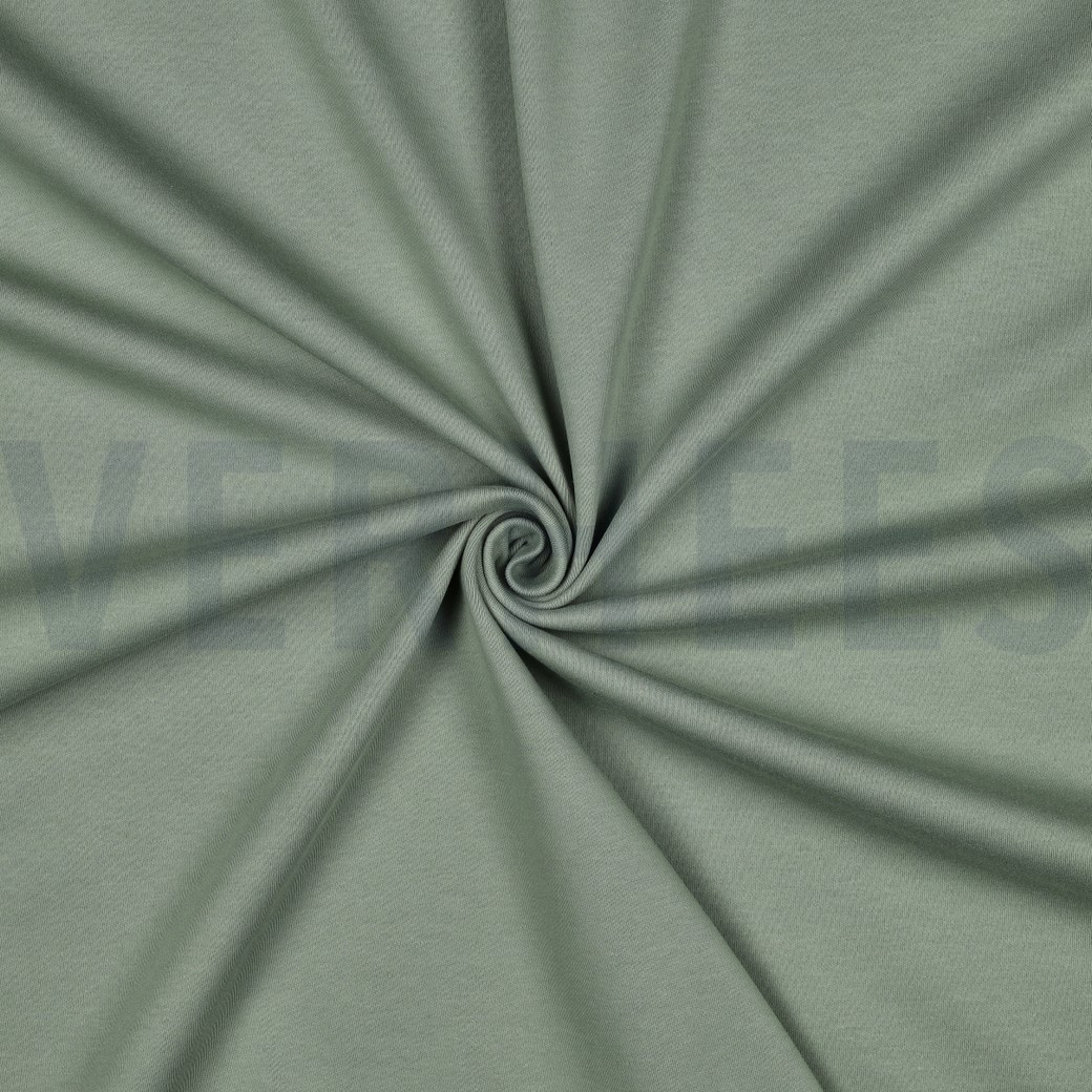 KATOENEN INTERLOCK JERSEY GOTS SALIEGROEN #7