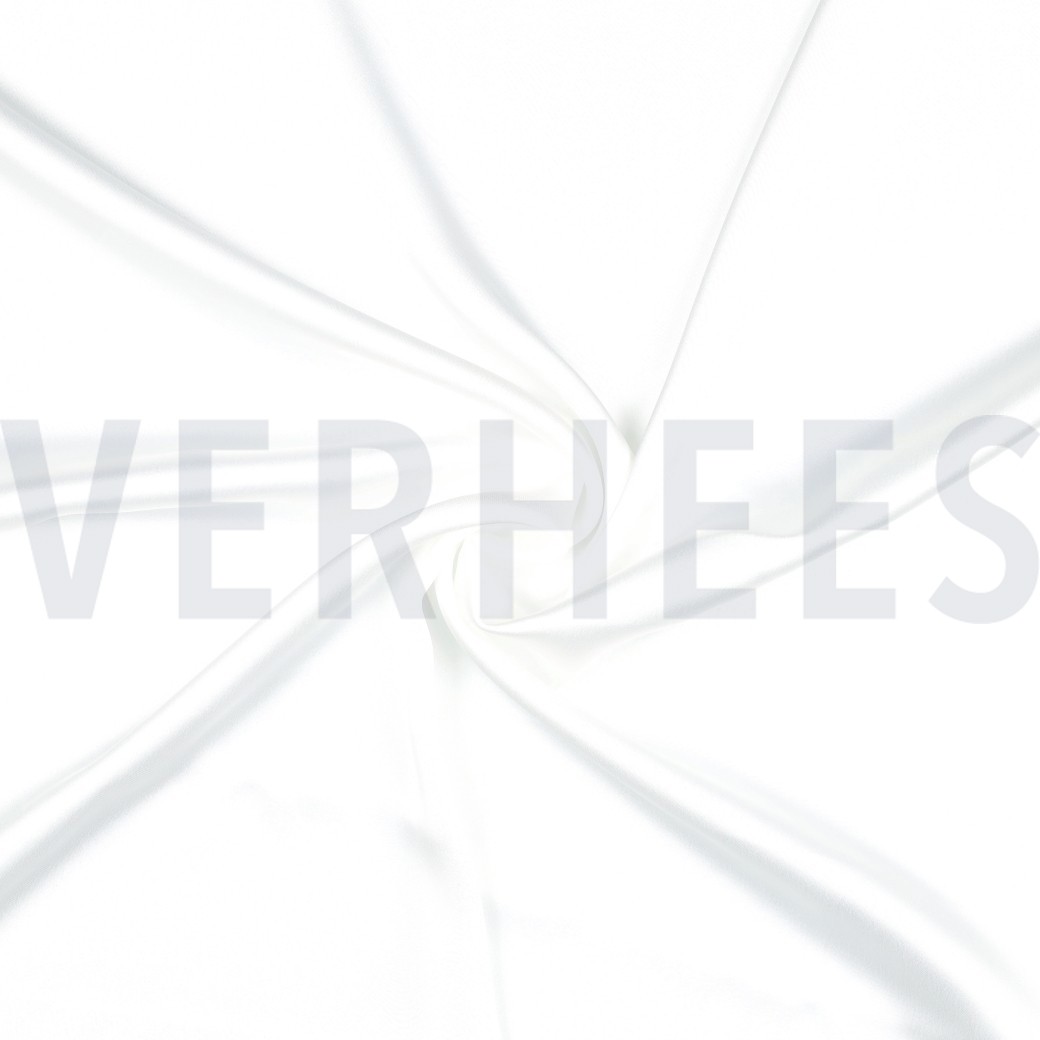 SATIN STRETCH GEBROCHEN WEISS #7