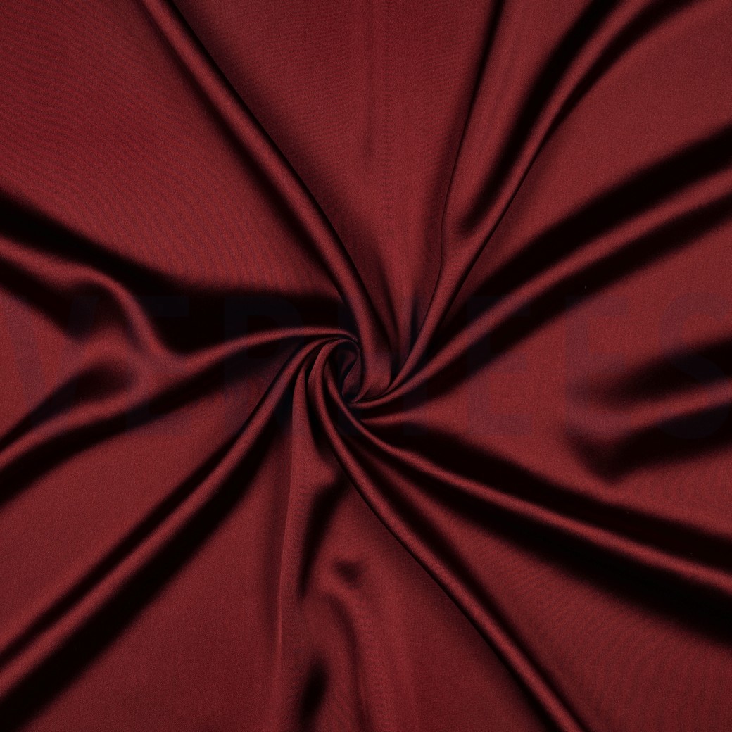 SATIN STRETCH BORDEAUXROT #7