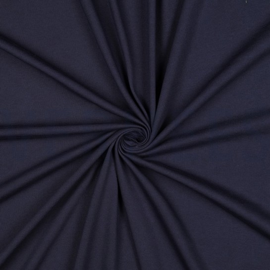 JERSEY 100% COTON GOTS BLEU MARINE #7