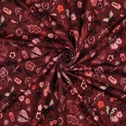 SWEAT DIGITAL BLUMEN BORDEAUXROT (thumbnail) #3
