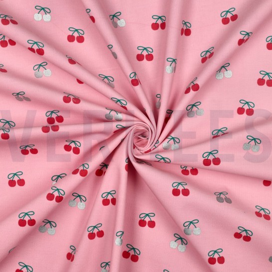 FEINCORD FOLIE KIRSCHEN ROSA #7