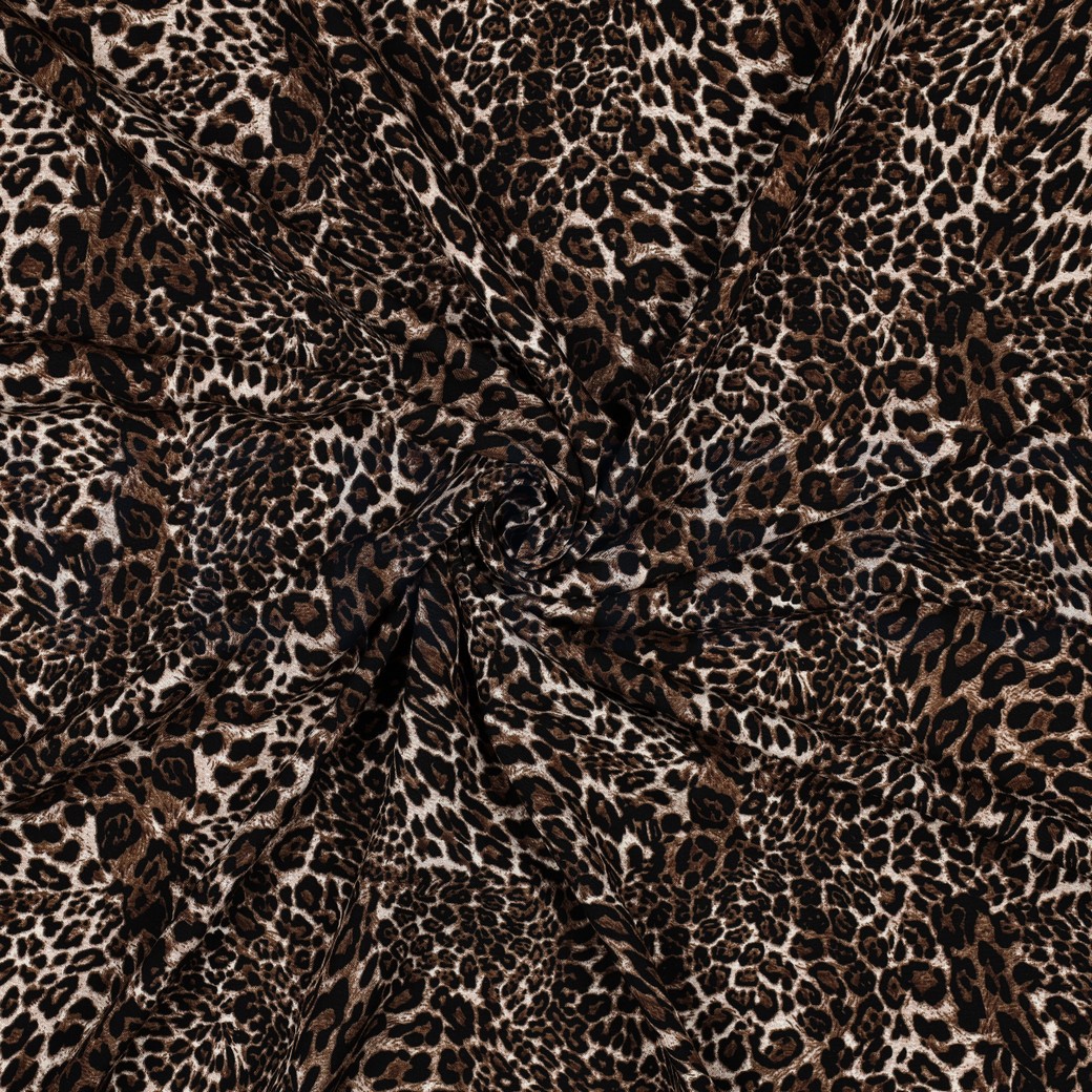 VISCOSE RADIANCE DIGITAL PEAU D’ANIMAL BRUN #7