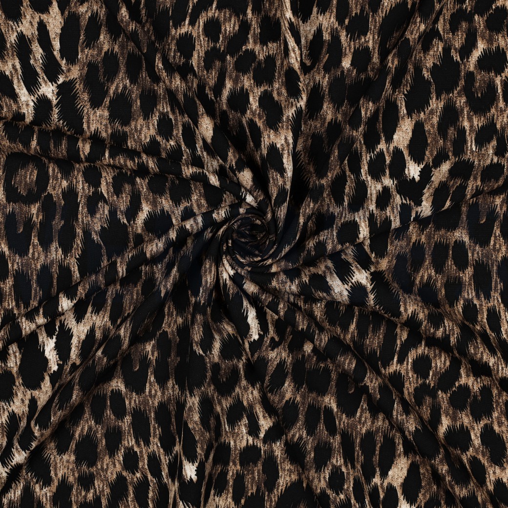 VISCOSE RADIANCE DIGITAL PEAU D’ANIMAL BRUN #7