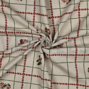 TOILE DÉCORATION LIN LOOK DIGITAL NOËL NATUREL (thumbnail) #3