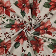 TOILE DÉCORATION LIN LOOK DIGITAL NOËL NATUREL (thumbnail) #3