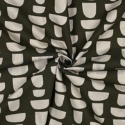 TOILE DÉCORATION LIN LOOK ABSTRACT VERT (thumbnail) #3