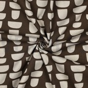 CANVAS LINNENLOOK ABSTRACT BRUIN (thumbnail) #3