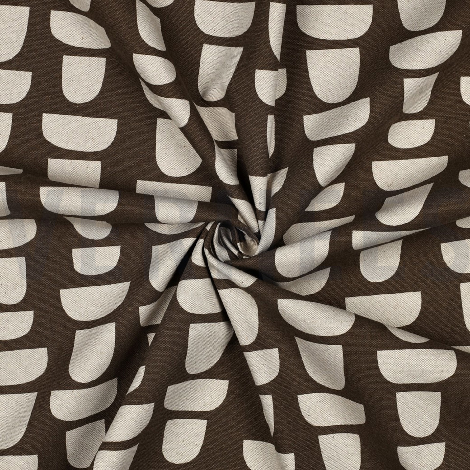 CANVAS LINNENLOOK ABSTRACT BRUIN (high resolution) #3