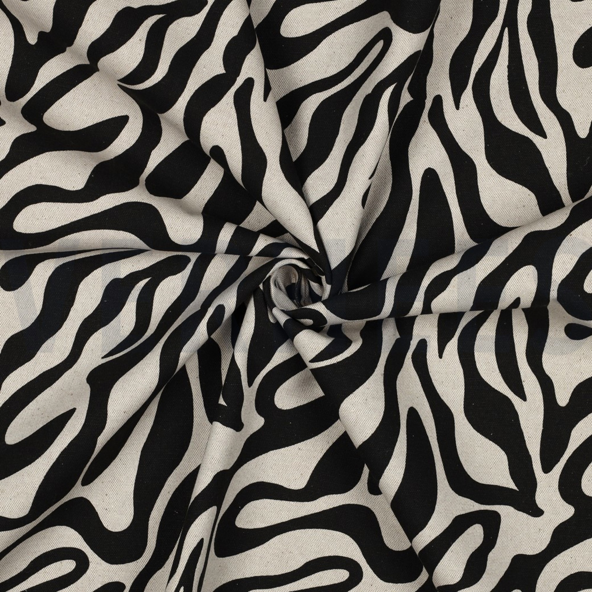 TOILE DÉCORATION LIN LOOK PEAU D’ANIMAL NOIR (high resolution) #3