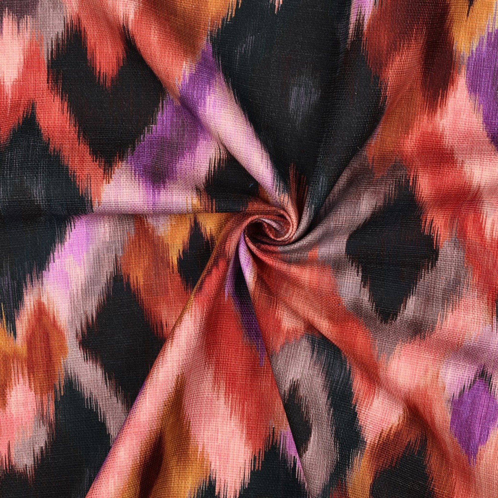TOILE DÉCORATION SLUB DIGITAL ABSTRACT MULTICOLORE (high resolution) #3