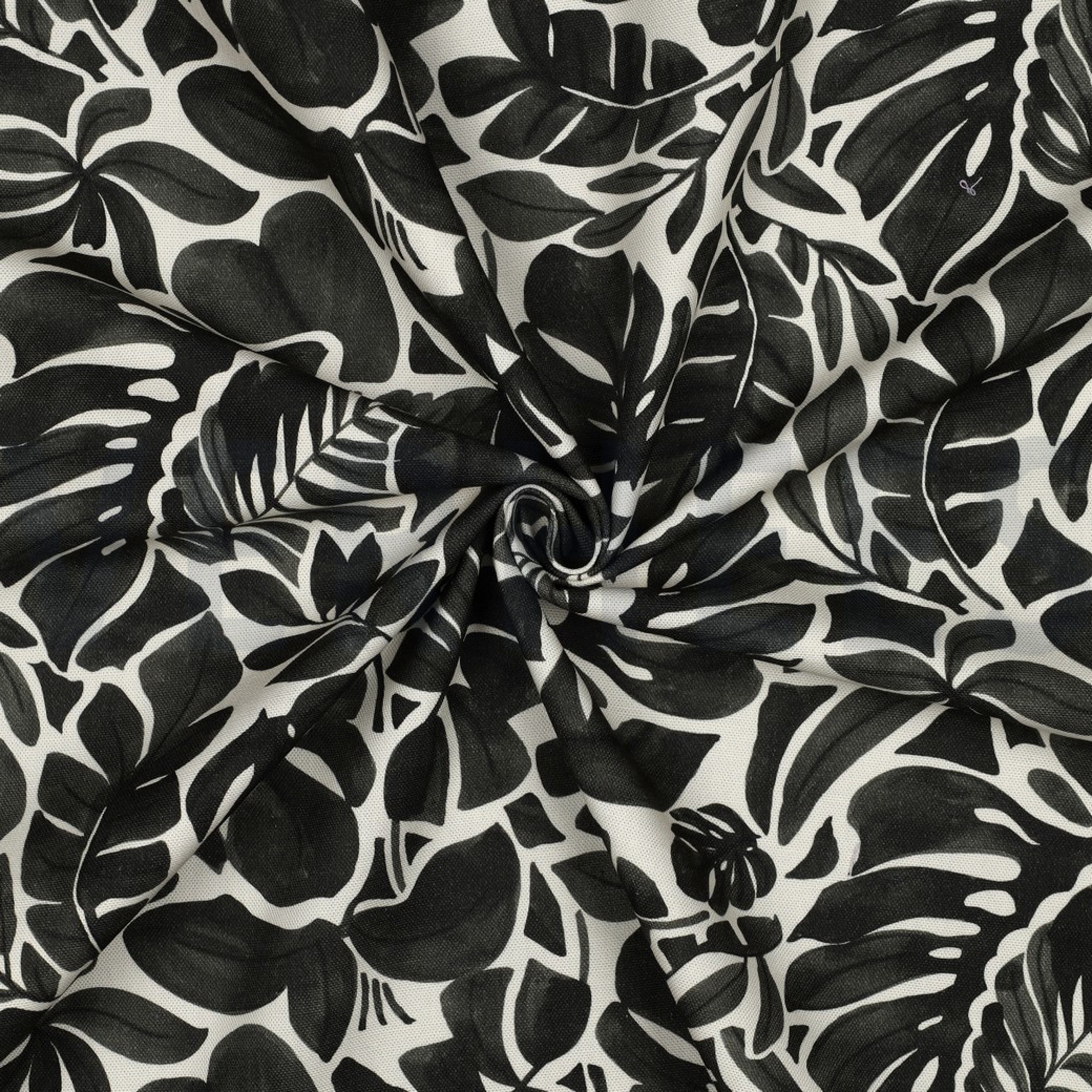 TOILE DÉCORATION DIGITAL FEUILLES GRIS (high resolution) #3