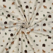 BAUMWOLLE POPELINE GOTS NATUR BAUERNHOFTIERE NATUR (thumbnail) #3