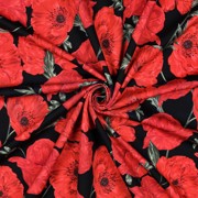 FRENCH TERRY DIGITAL BLUMEN SCHWARZ (thumbnail) #3