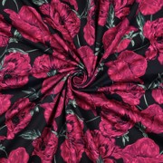 FRENCH TERRY DIGITAL BLUMEN MARINEBLAU (thumbnail) #3