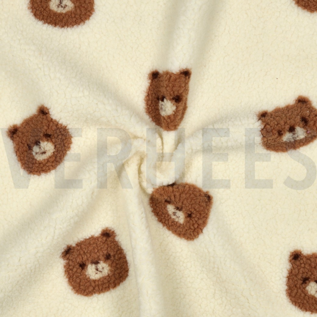 FLEECE JACQUARD OURS BLANC CASSÉ #7