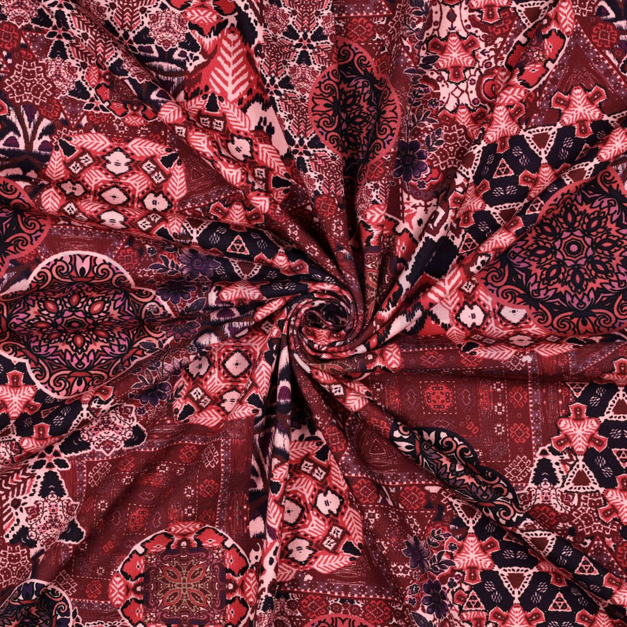 JERSEY DIGITAL ORNAMENT BORDEAUXROT (high resolution) #3