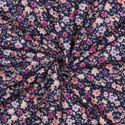 FIJNGEWEVEN KATOENEN POPLIN DIGITAAL BLOEMEN BLAUW (thumbnail) #3