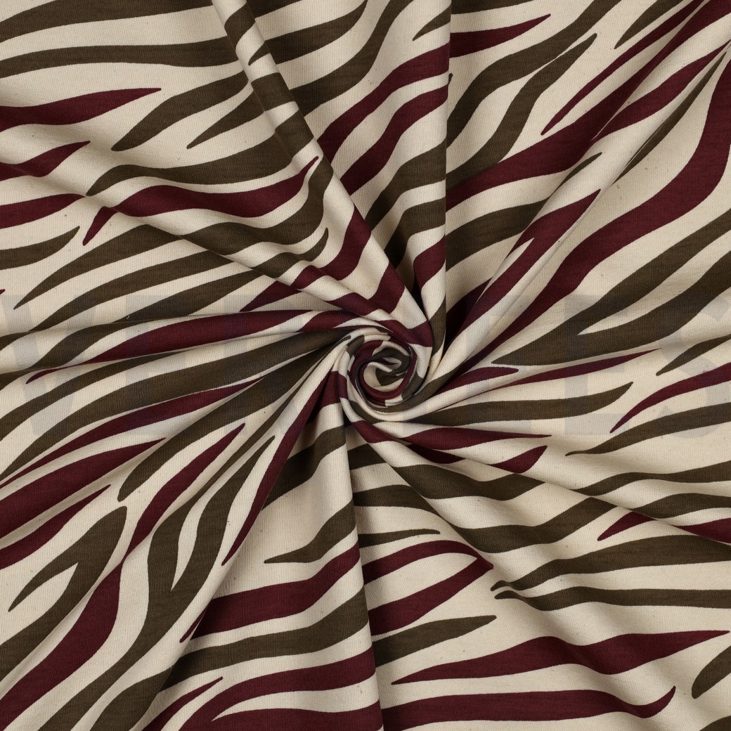 SWEAT NATURAL ANIMAL SKIN NATURAL/ BURGUNDY #7