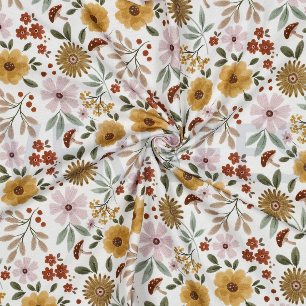 JERSEY DIGITAL BLUMEN WEISS #7