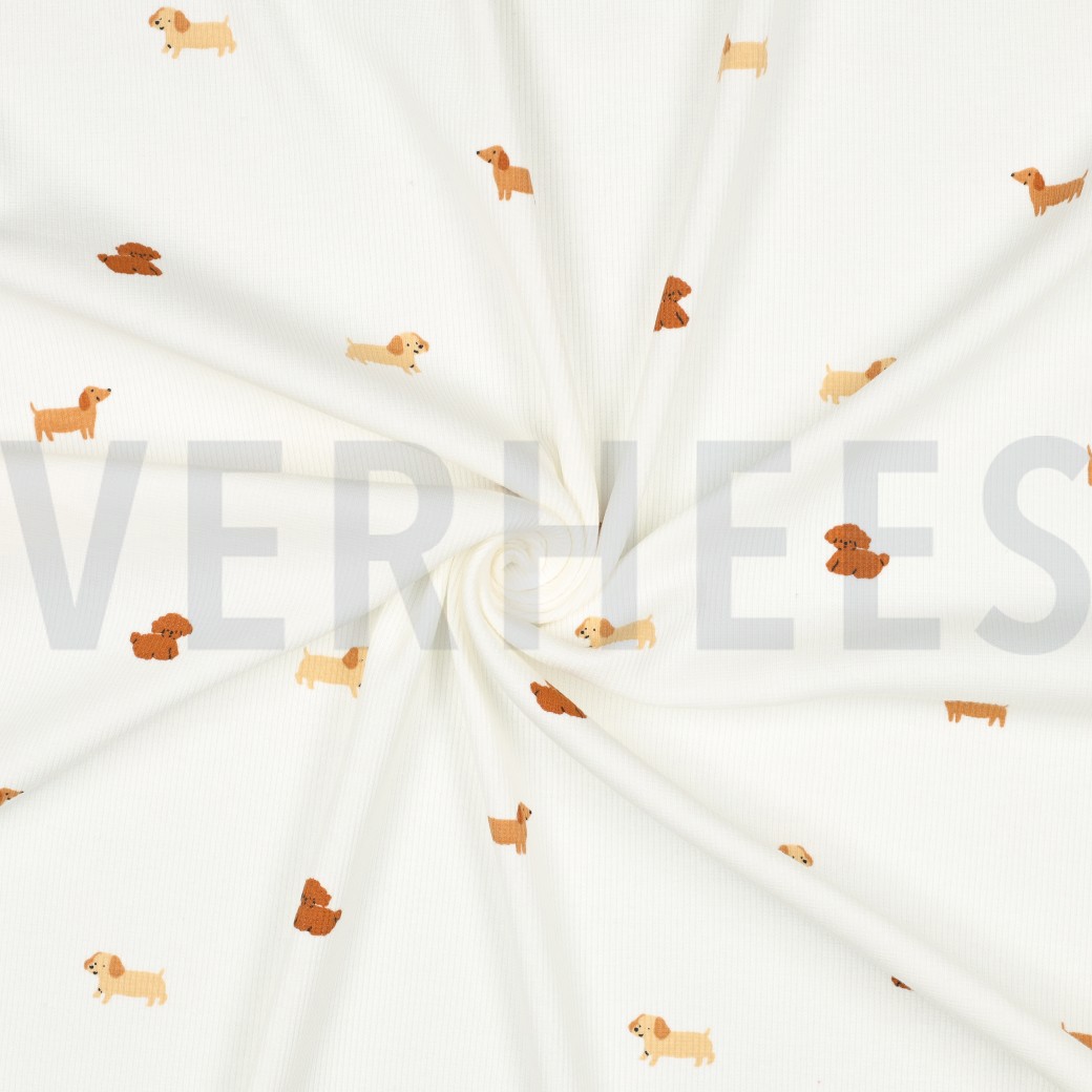 RIB JERSEY DOGS OFF WHITE #7