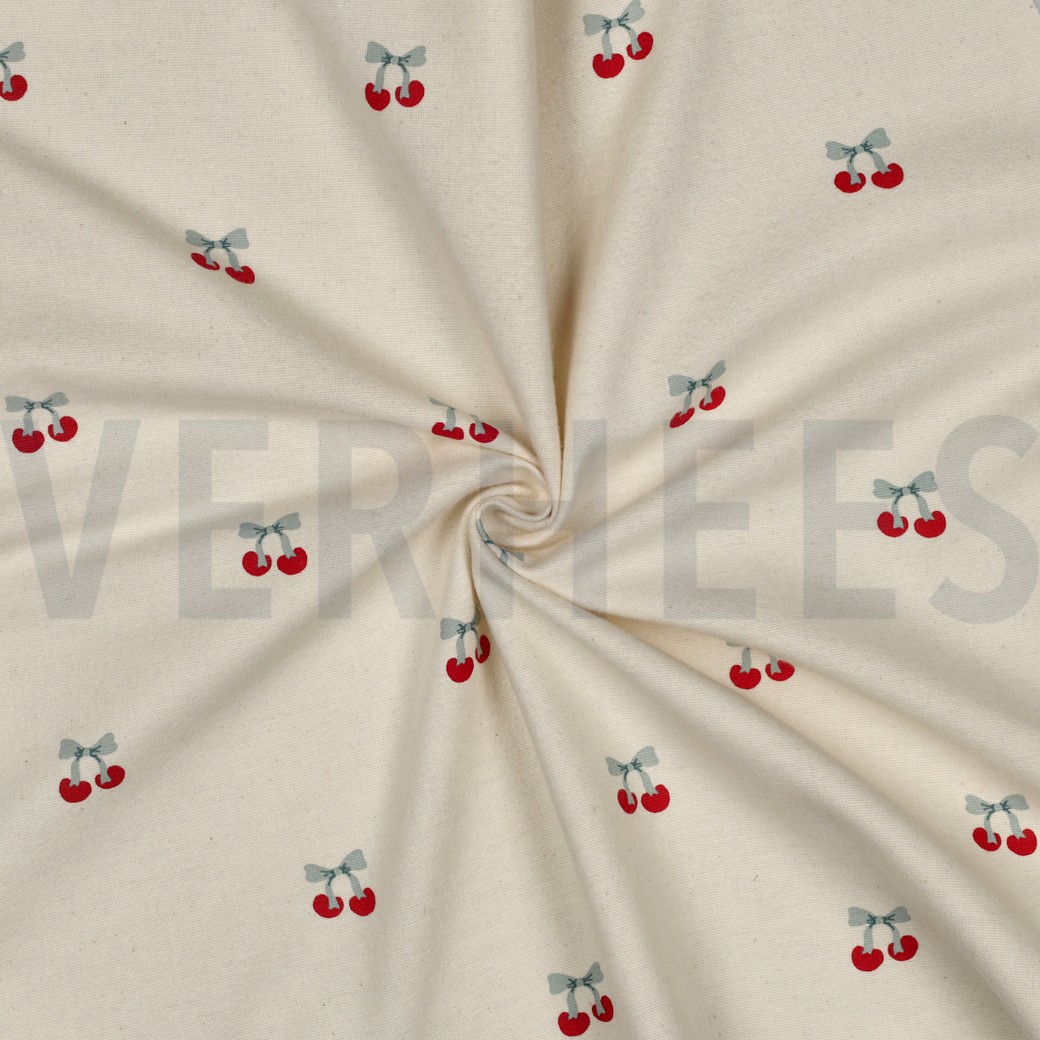FLANELLE CERISES NATUREL #7