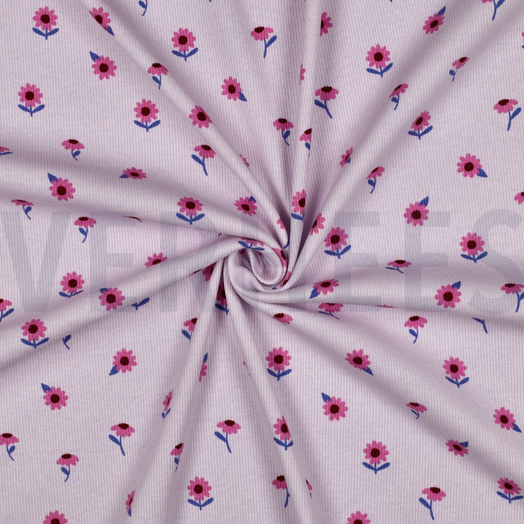 RIPPJERSEY BLUMEN LILA #7