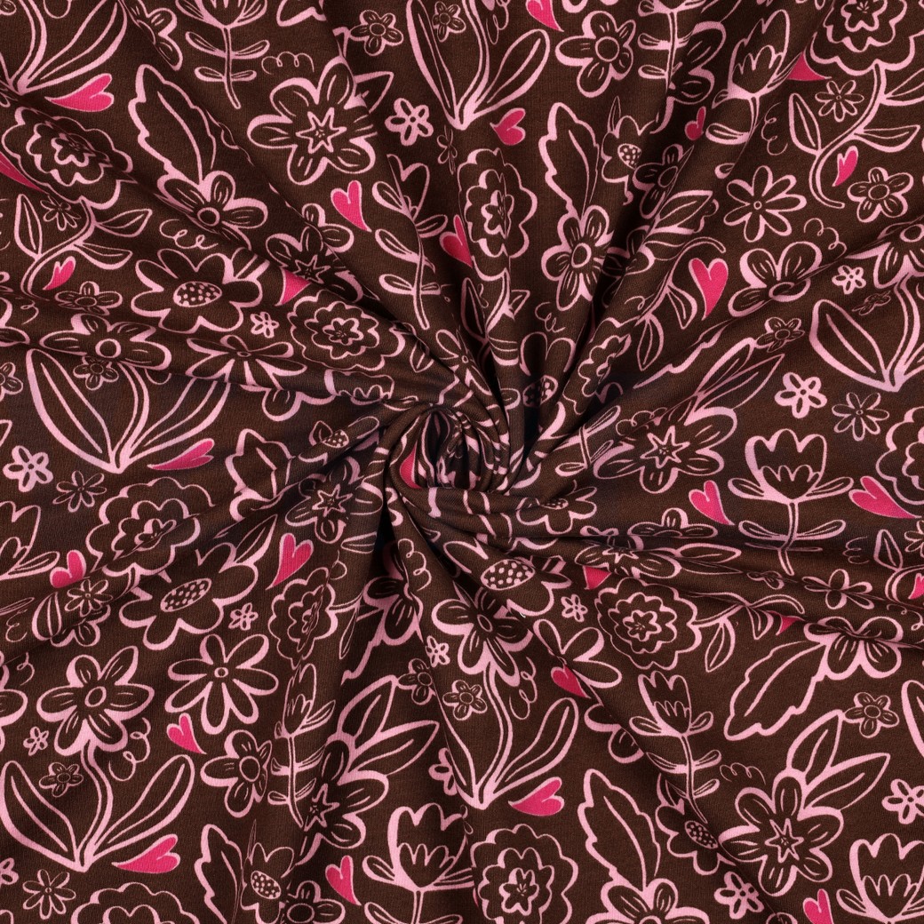 SOFT SWEAT BLUMEN BRAUN #7