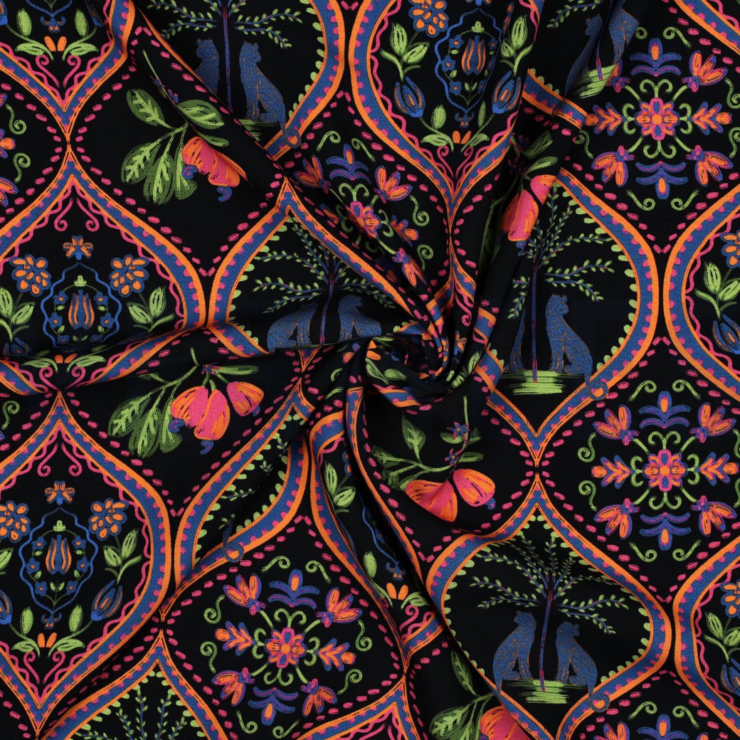 VISKOSE RADIANCE DIGITAL BOHO SCHWARZ #7