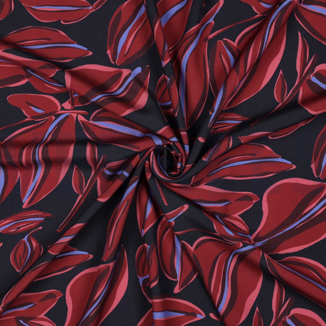 VISCOSE RADIANCE BLADEREN MARINEBLAUW #7