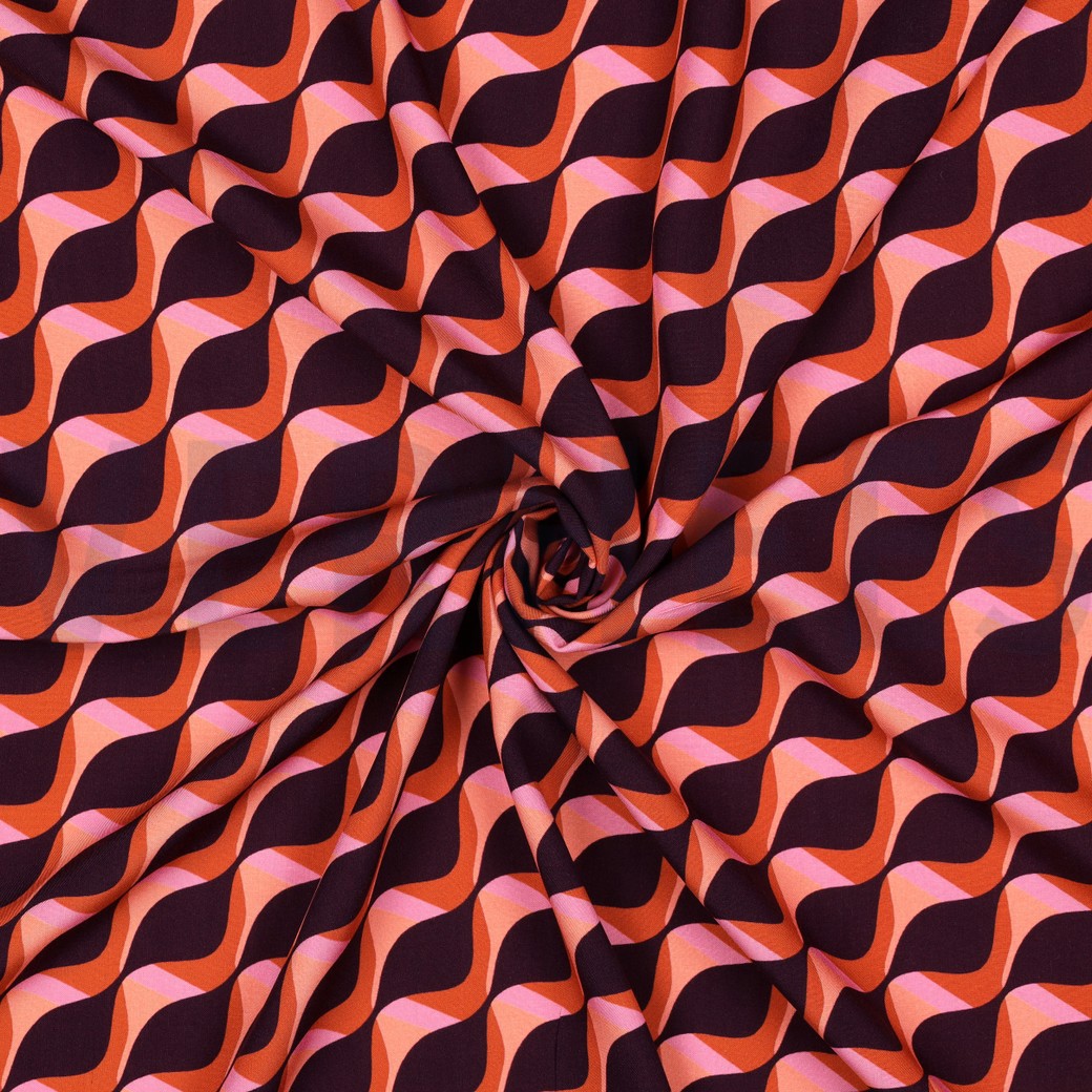 VISCOSE RADIANCE ABSTRACT DONKERPAARS #7