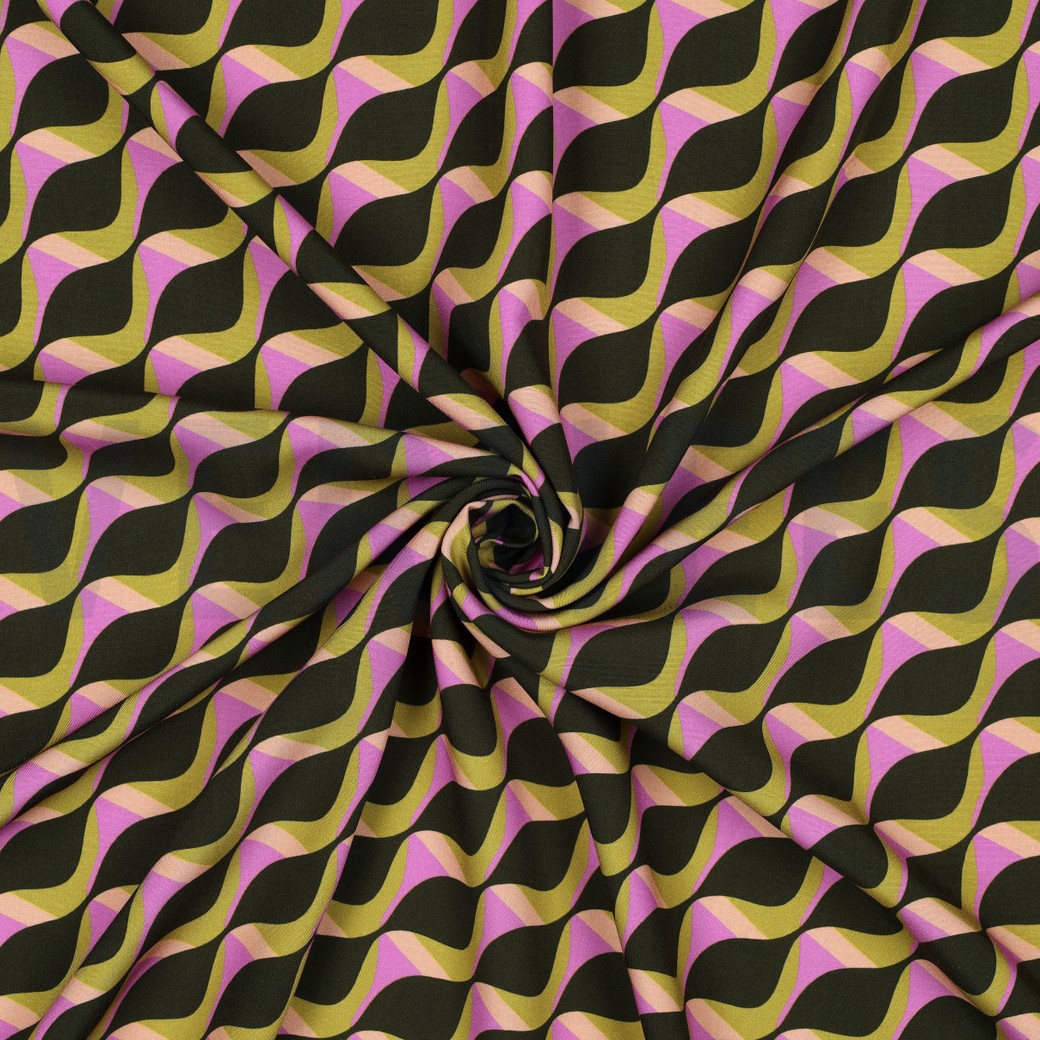 VISCOSE RADIANCE ABSTRACT GROEN #7