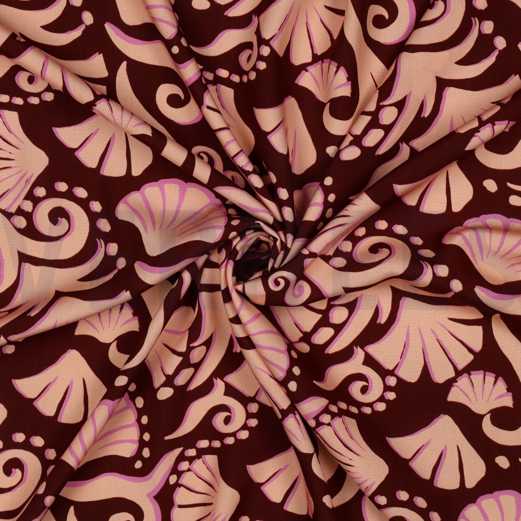 VISCOSE RADIANCE ABSTRACT BORDEAUXROOD #7