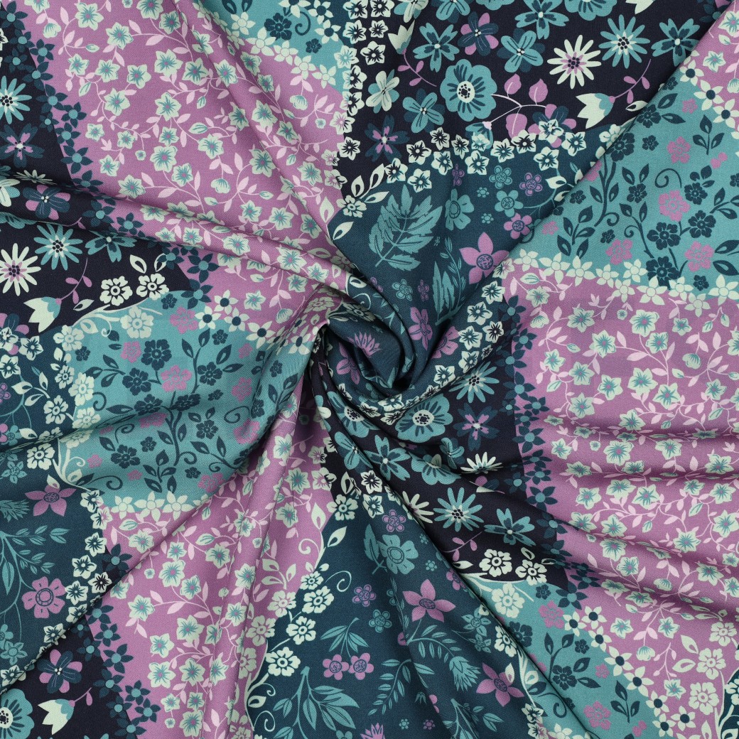 VISCOSE RADIANCE PATCHWORK GREEN #7