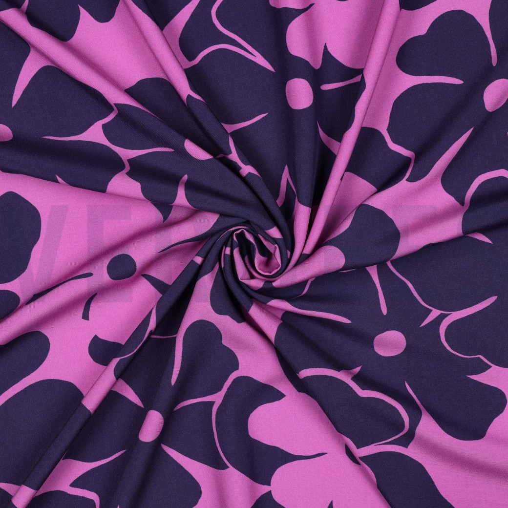 VISCOSE RADIANCE FLOWERS PURPLE #7