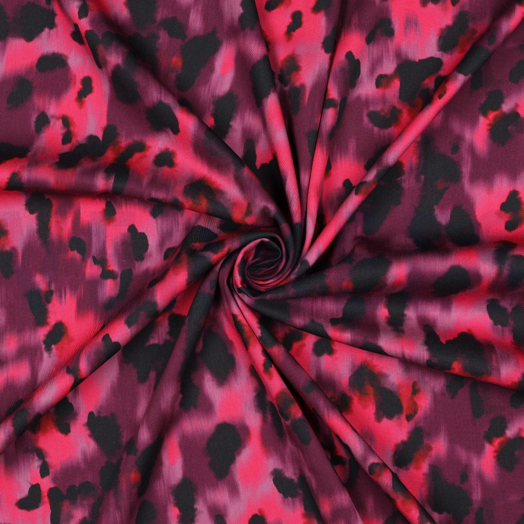 VISCOSE ROSELLA STRETCH DIERENHUID ROZE #7