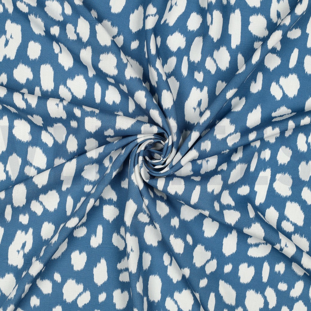 LENZING™ ECOVERO™ TIERHAUT BLAU #7