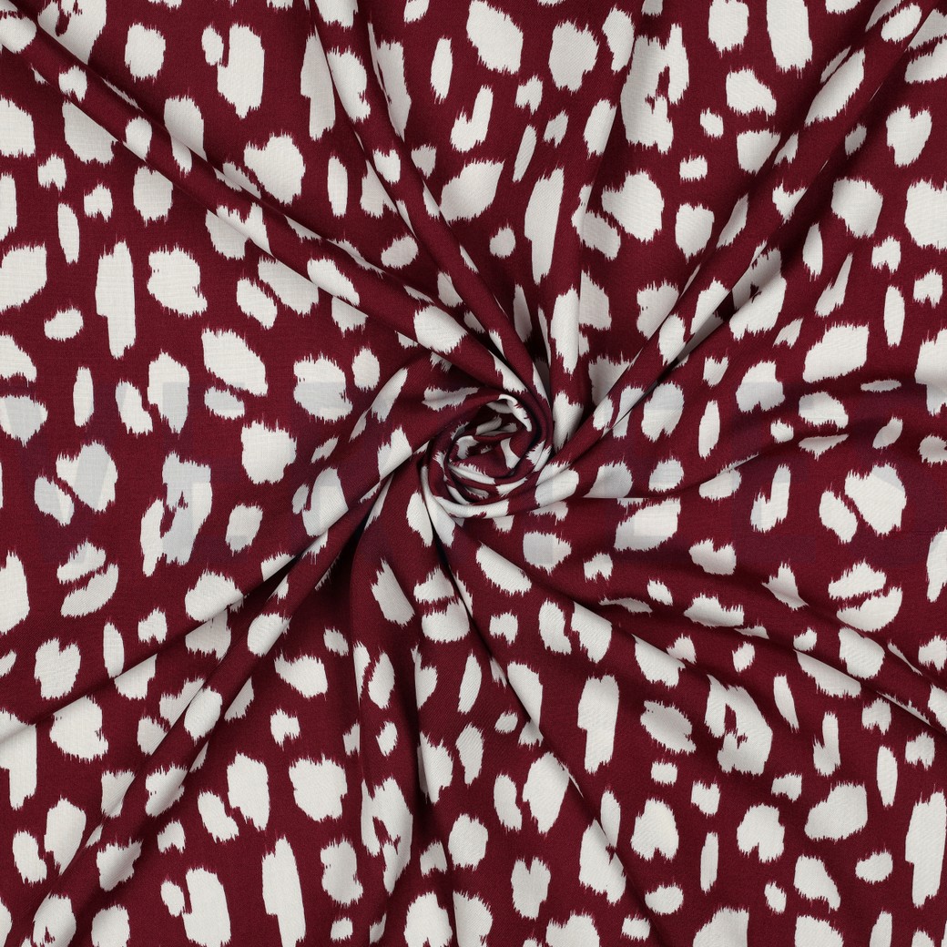 LENZING™ ECOVERO™ DIERENHUID ROOD #7