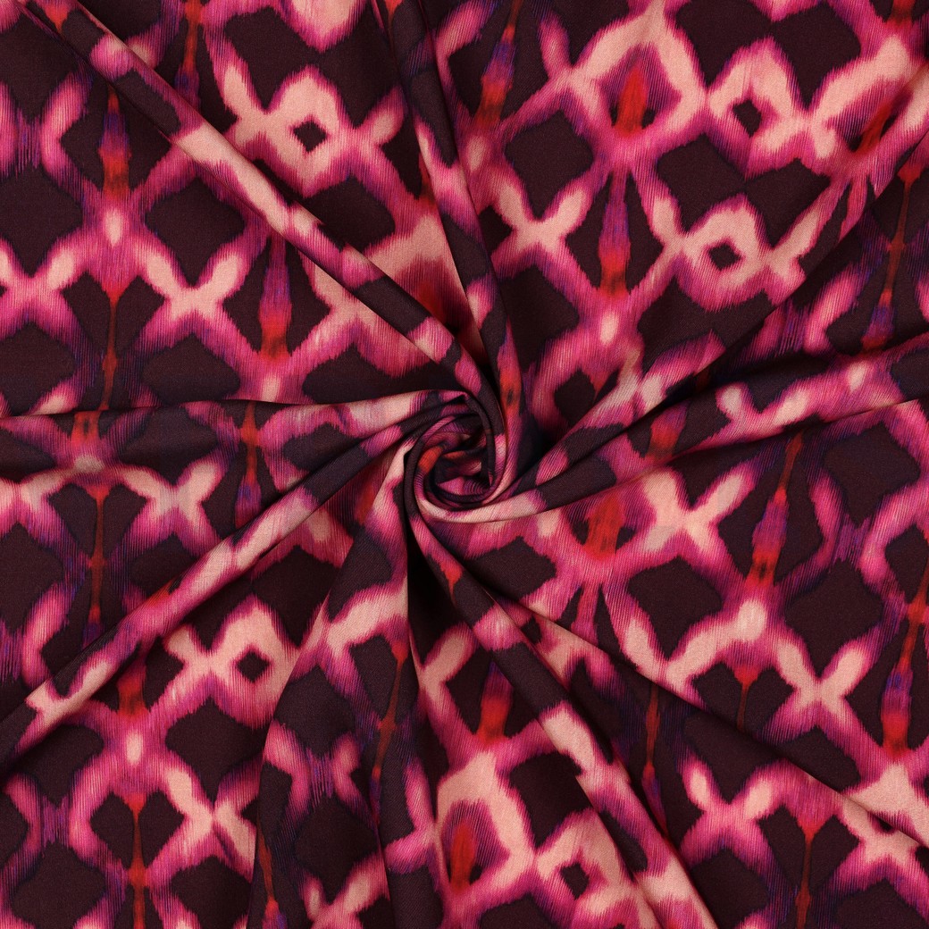 LENZING™ ECOVERO™ DIGITAL ABSTRAKT ROSA #7
