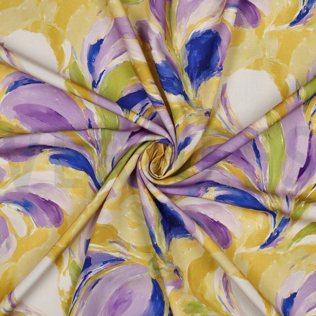 VISCOSE RADIANCE DIGITAAL BLOEMEN GEEL #7