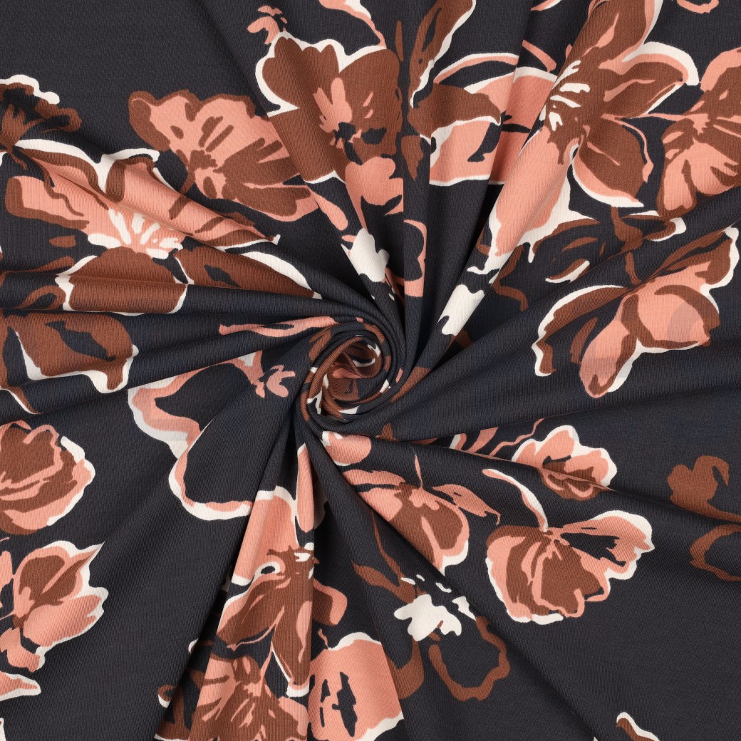 JERSEY FLOWERS BLACK #7